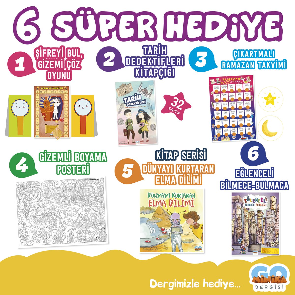 Şubat sayımız süper hediyelerle seni bekliyor. Gizemli yerleri keşfetmeye hazır mısın?