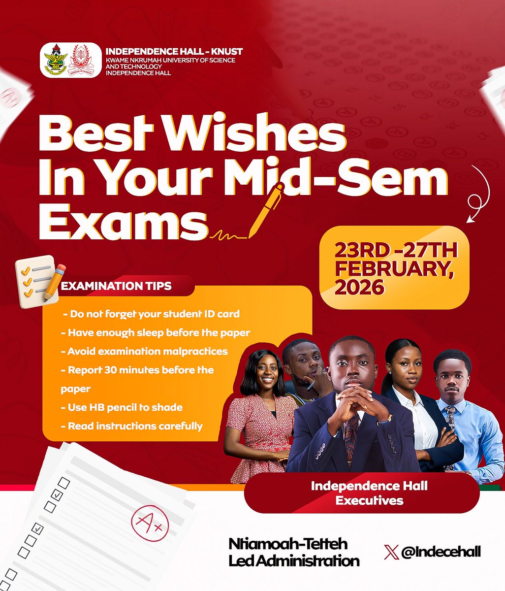 OFFICIAL INDEPENDENCE HALL KNUST tweet media