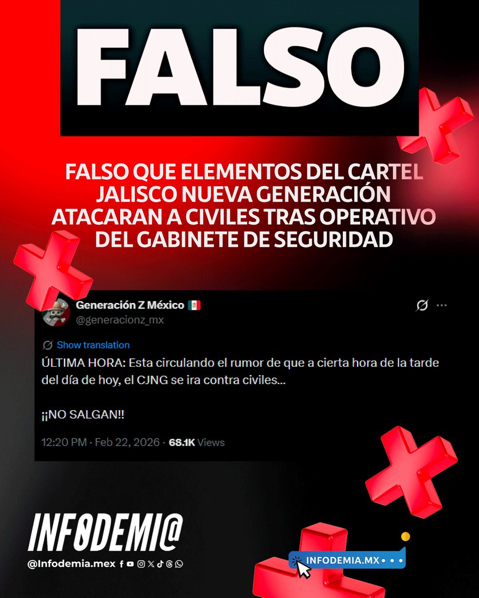 X(구 트위터)에서 공유된 팩트체크 이미지