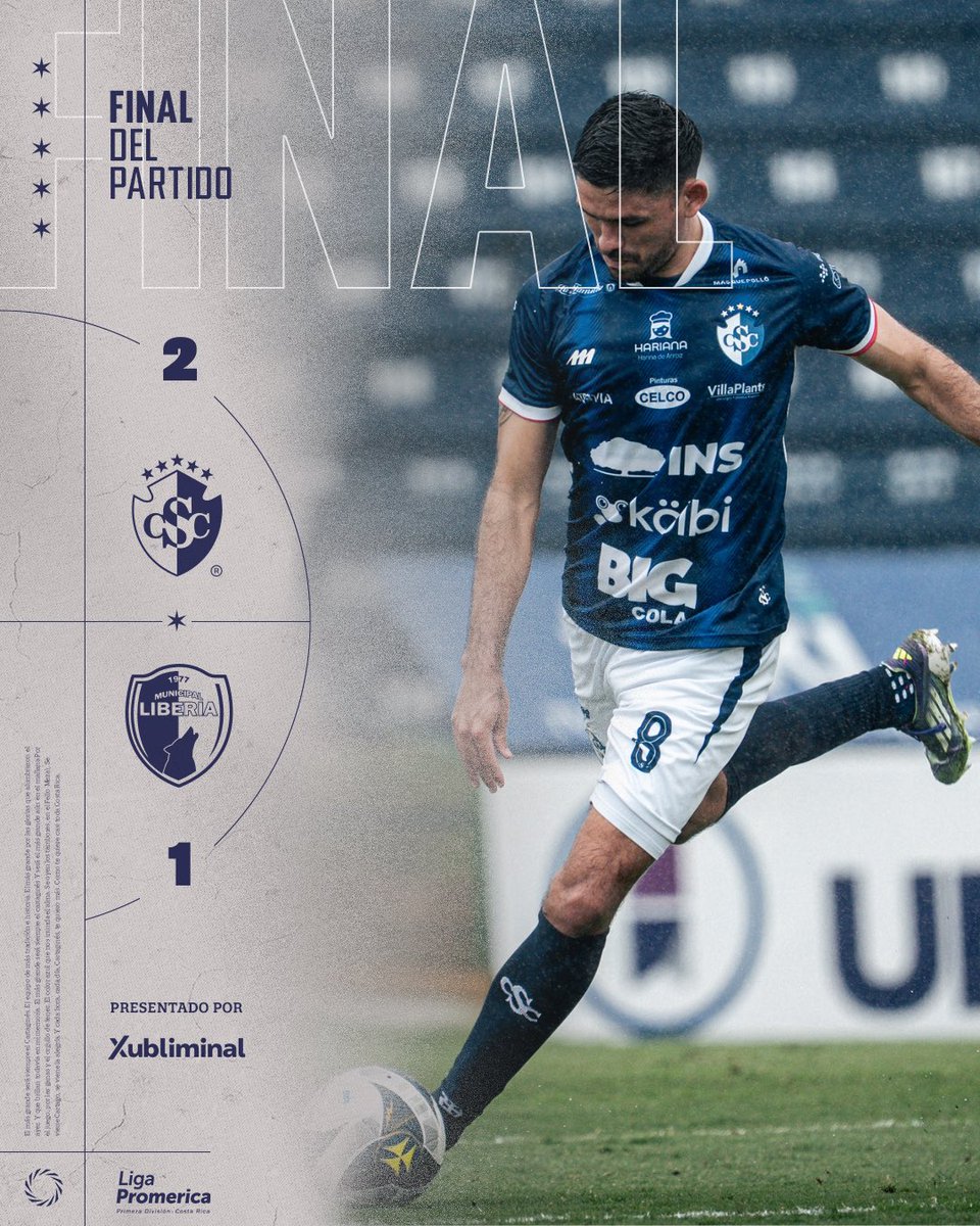 90' ⏱️ | Cartaginés 2-1 Liberia | 

Termina el partido de la Jornada 8 por el Clausura 2026 

¡Los 3pts son brumosos, GANAMOS! 💙