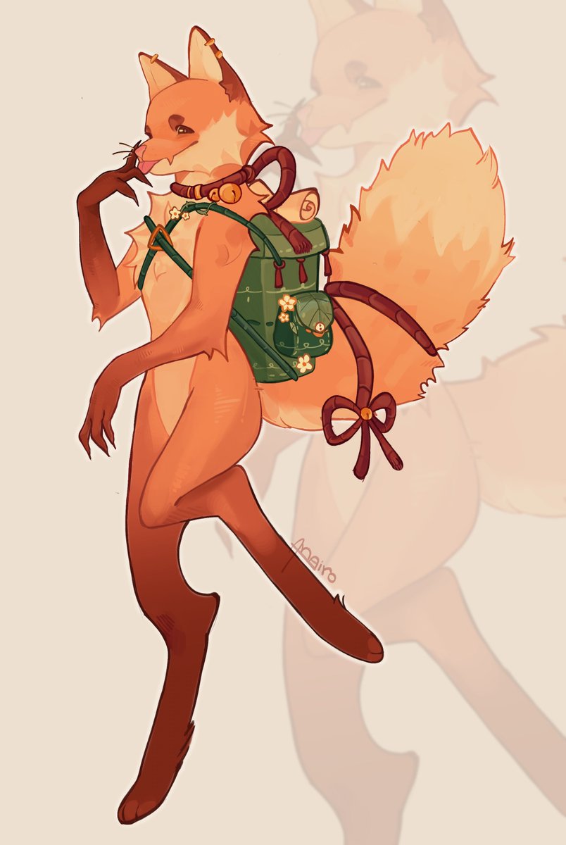 #furryart

silly fox