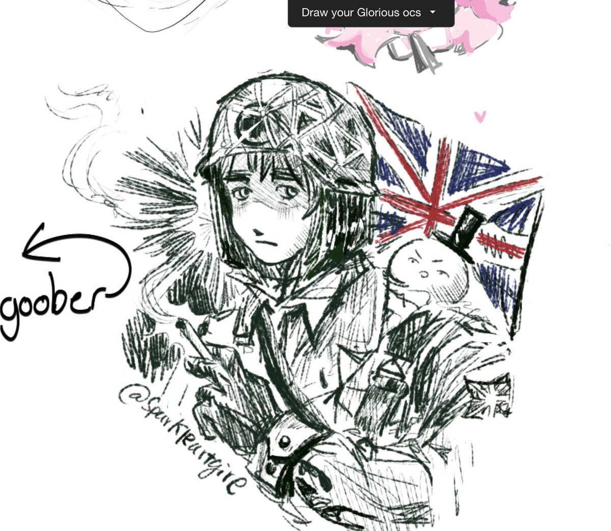 #hetalia lowk did this in a server where you’re supposed to draw your ocs  😓