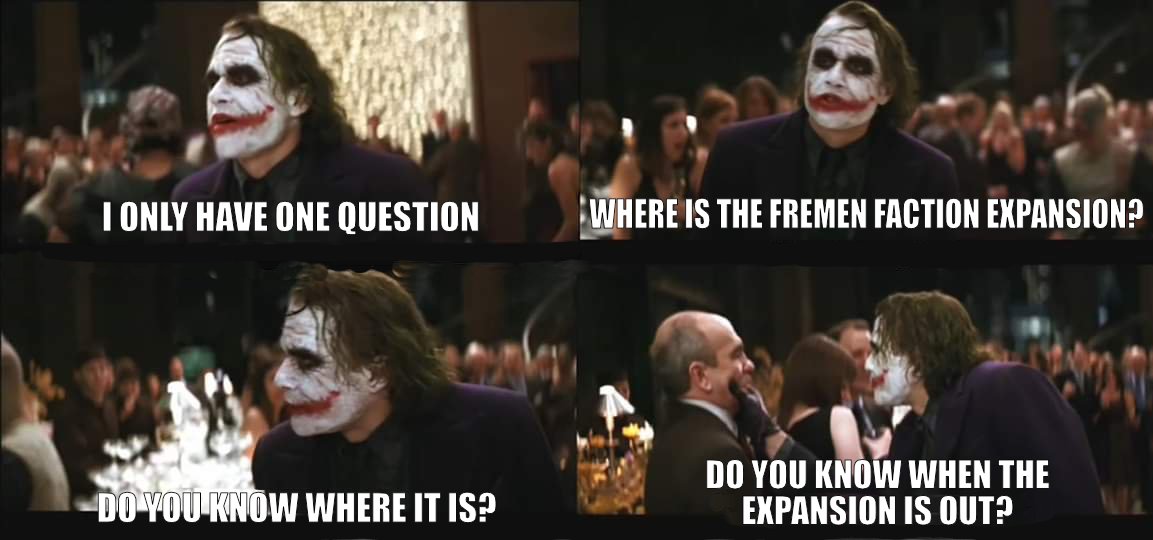 I only have one question... <a href="/DuneAwakening/">Dune: Awakening</a>  <a href="/Funcom/">Funcom</a> #duneawakening