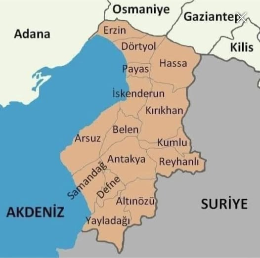 BUNLARI BİLİYOR MUYDUNUZ?
* Medeniyetler şehri Hatay
* Hatay 4000 yıllık geçmişe sahip...
* Dünyada kurulan ilk şehirdir...
* Buzamana kadar depremde 7 defa olduğu gibi yıkılıp tekrar kuruldu...
* Antakya Mozaik Müzesi, Mozaikleri bakımından Dünyada ikinci sırada...
* Dünyadaki