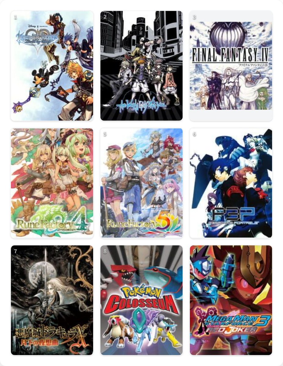 LightInfy's tweet image. 私を構成する9つのゲーム
#My9Games #私を構成する9つのゲーム