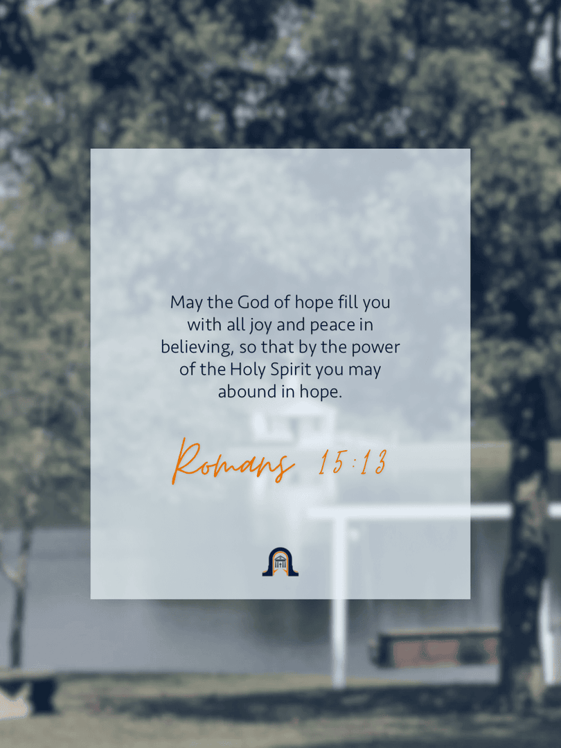 BrewtonParker's tweet photo. As we step into this week, we’re asking God to fill us with joy, peace, and hope.

No matter what the days ahead hold, we trust that His Spirit is at work in us and through us.

May this scripture carry us into the week ahead. https://t.co/7jimXdG9HA
