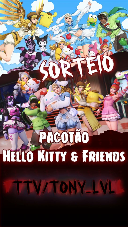 Vai rolar sorteio hoje na live! 
Será o código do pacotaço Sanrio. 
Só colar na live hoje a noite e participar. 
O horário do sorteio será após as 21h.
<a href="/OverwatchBrasil/">Overwatch</a>
<a href="/BlizzardLATAM/">BlizzardLatinomerica</a> 
#OWBrasilxSanrio #OWGiveawayBR #OWBR