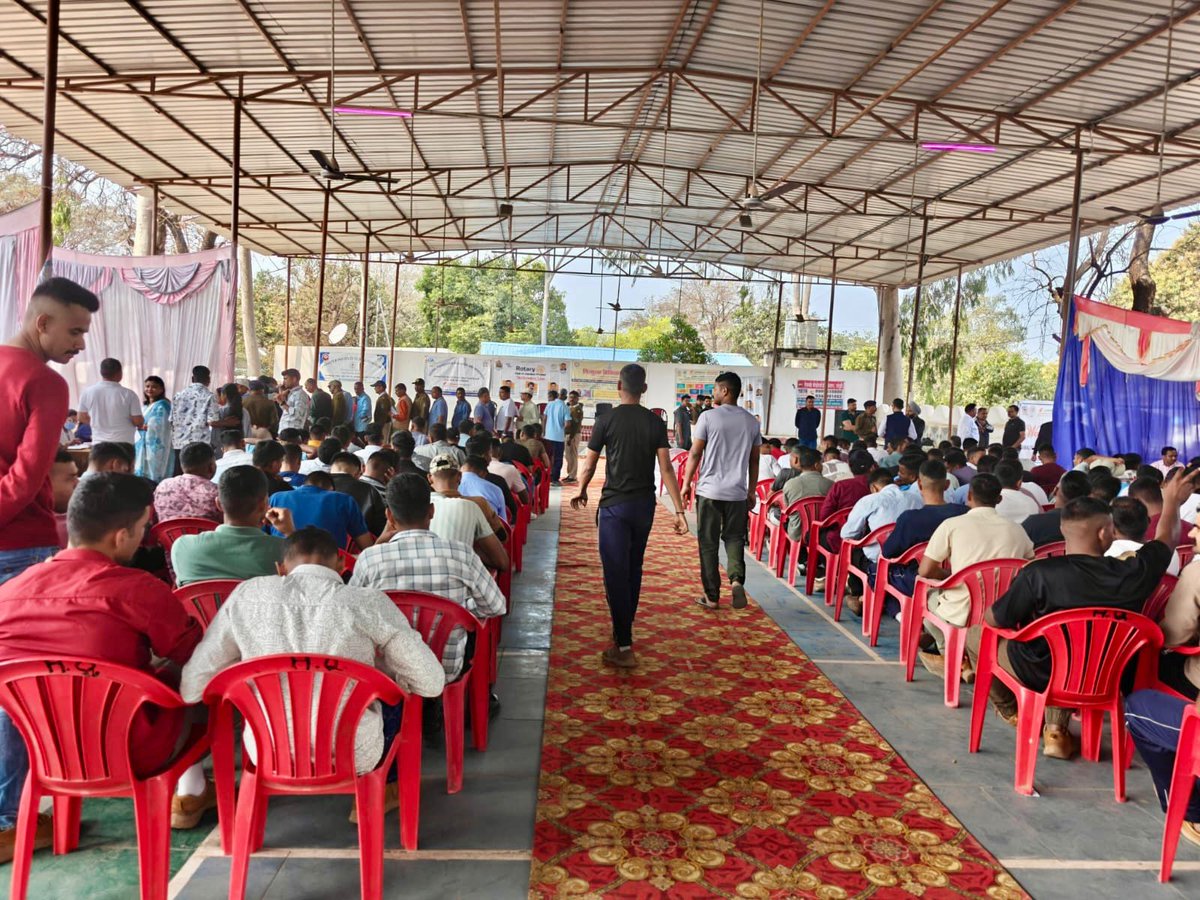 diaryofashu's tweet photo. Rotary Club Premier Jabalpur organized a Mega Free Medical Camp at 6th SAF Battalion, Jabalpur, in association with IMA.
This year also marks the 100th Birth Centenary of Lt. Justice Raj Krishna Tankha Ji
50+ specialist doctors
 Leading hospitals
850 beneficiaries served. https://t.co/ZyKWepBwcb