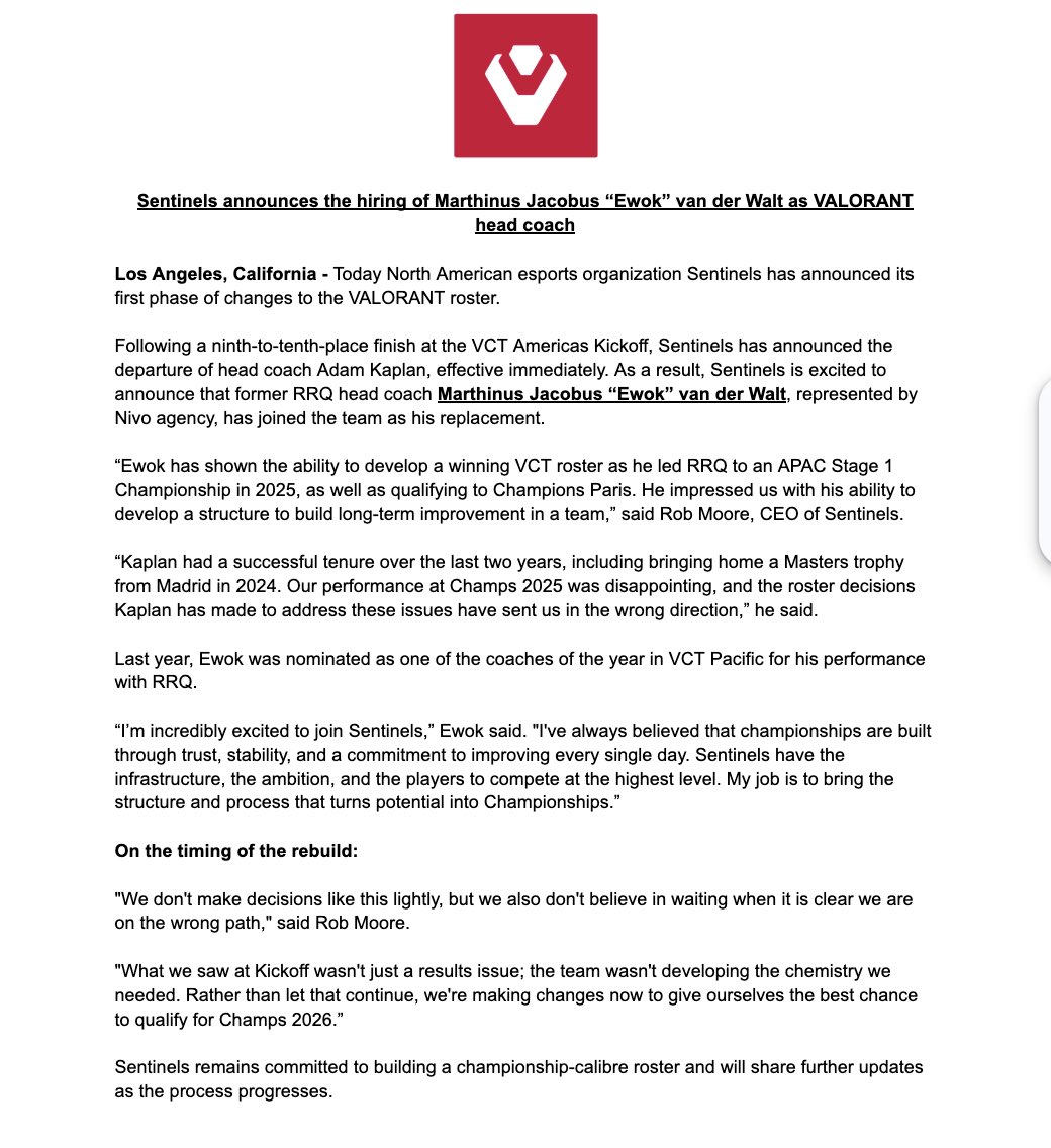 robmooreEsports's tweet image. These decisions are never easy, but we believe this is the best path forward. I will give more context during Tarik’s stream at 12.30pm LA time today.