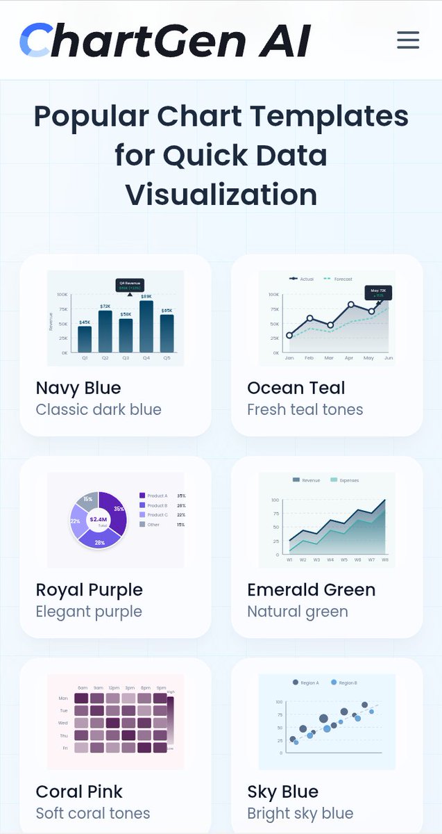حوّل بياناتك لرسوم احترافية في ثوانٍ مع ChartGen.ai! 📊

✨ اسحب Excel/CSV وشاهد النتيجة فوراً
📈 كل أنواع الرسوم (أعمدة، دوائر، خرائط حرارية)
🧠 ذكاء اصطناعي لتحليل دقيق
💰 خطة مجانية (نقاط شهرية)
⚡ سرعة خيالية تحت دقيقة

جرّبه الآن 👇
🔗 chartgen.ai