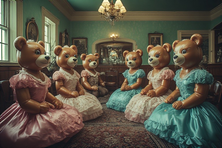 We have several lovely ladies here to serve you at the Bear Bordello! #AI #inflatable #bordello