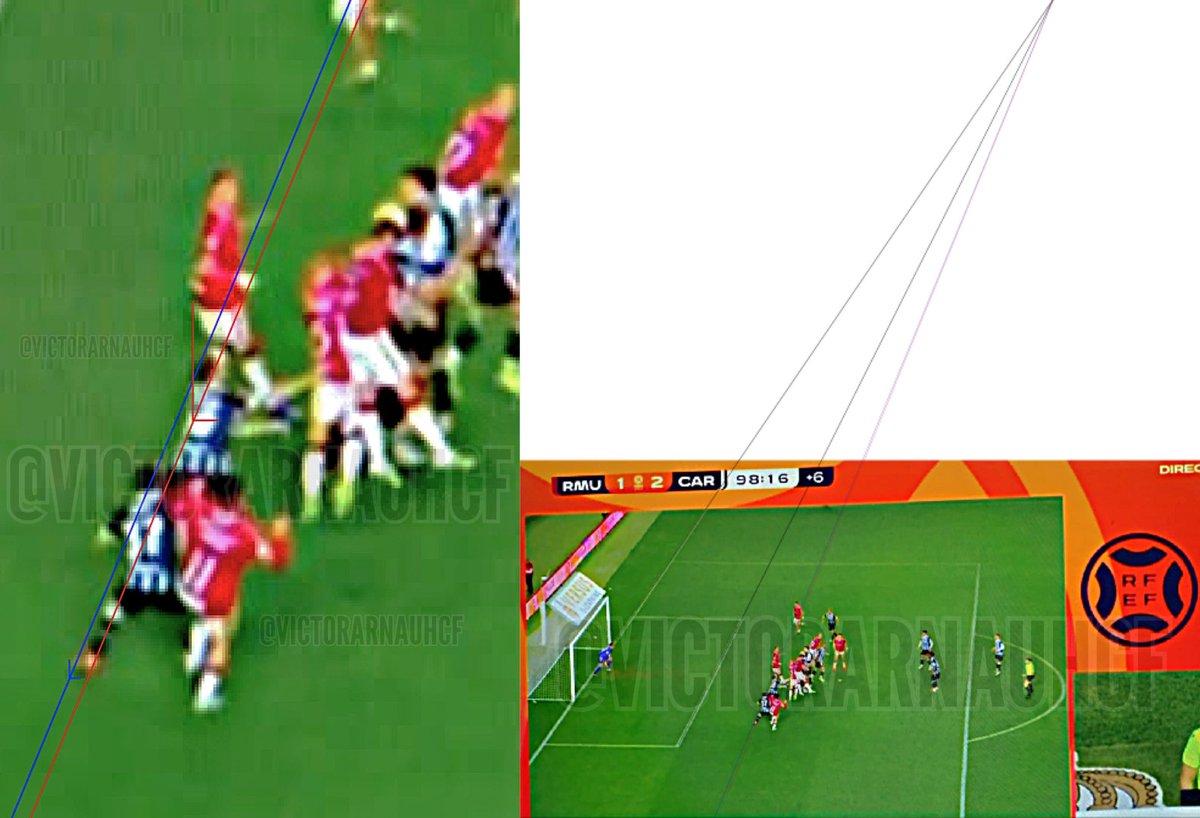 ❌ Error del árbitro principal en el derbi murciano

👉 El colegiado anuló el tanto de Flakus por fuera de juego

🤷‍♂️ El defensa del Cartagena habilita con el pie al delantero

#RealMurcia #MurciaCartagena #PrimeraFederación <a href="/GolSinVAR/">⚽GOL SIN VAR ❌🖥️</a> <a href="/GradaBpro/">GRADA B pro</a> #RealMurciaCartagena