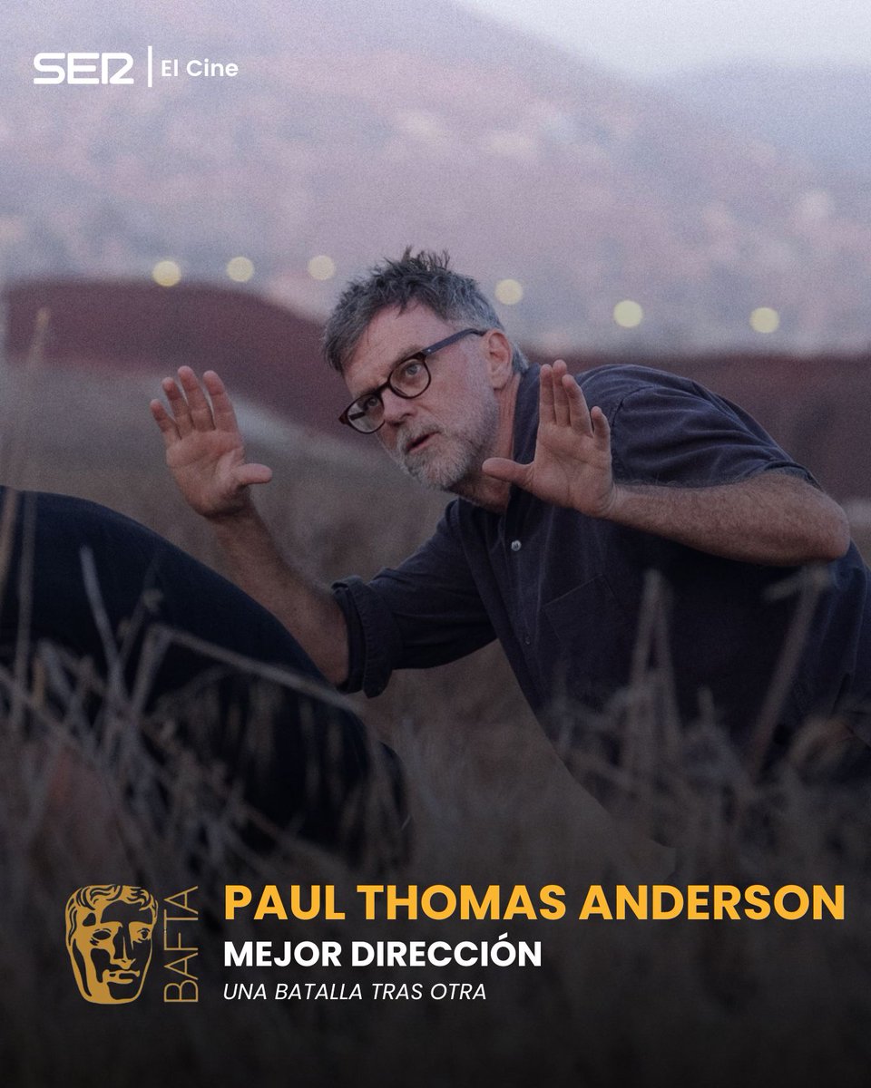 #BAFTAFilmAwards Mejor dirección 

Paul Thomas Anderson por #UnaBatallaTrasOtra