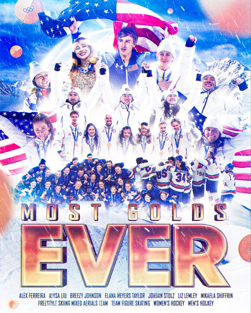 Congrats to Team USA on winning its most golds EVER at the #WinterOlympics!