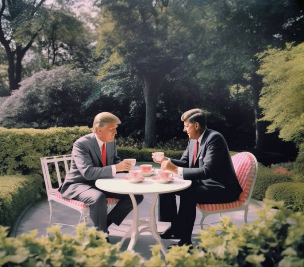 Q) THE STORM RIDER

How many ❤️ can we get for these two?

React with ❤️ If you love JFK&amp;Trump

Repost and Follow 👉 Q | STORM IS UPON US 🌪