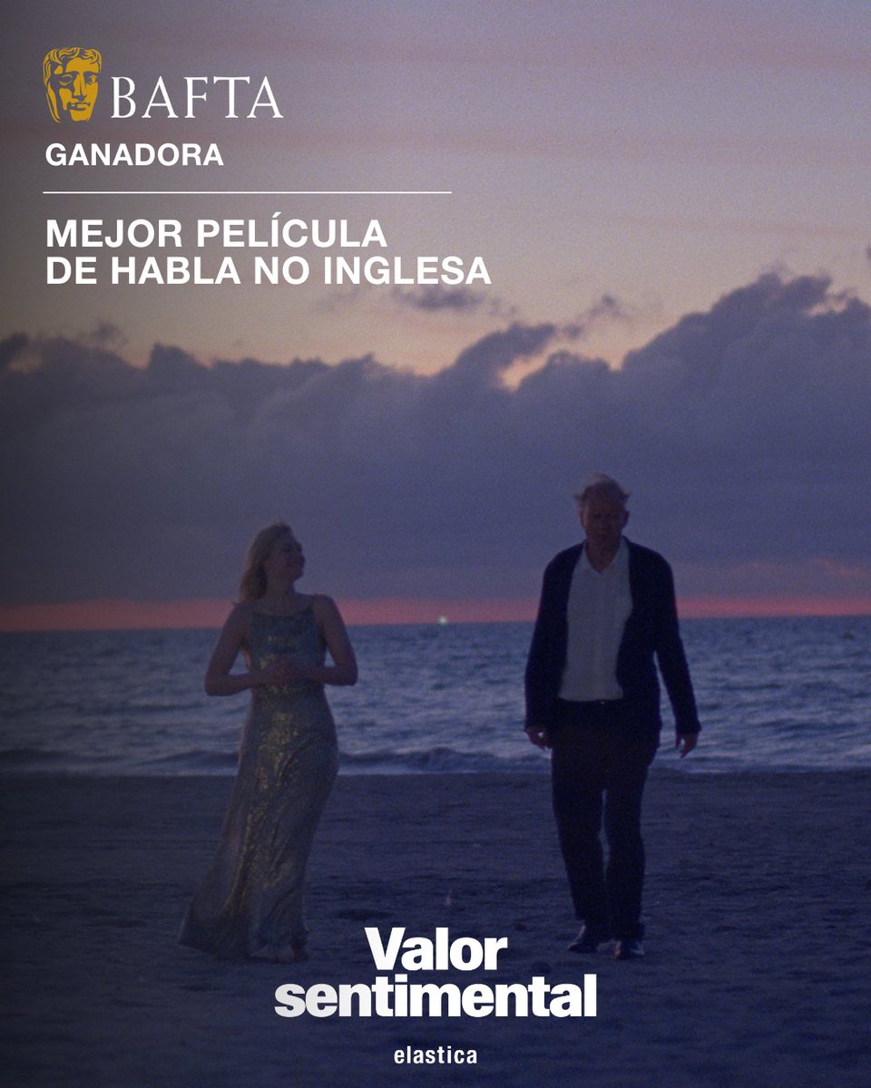 🏆 #ValorSentimental, de Joachim Trier, ha ganado el <a href="/BAFTA/">BAFTA</a> a la mejor película de habla no inglesa. 

🇳🇴 Y hace historia al ser el primer film noruego que consigue este premio. 🎉Gratulerer!

#EEBAFTAs #BAFTAFilmAwards

En cines