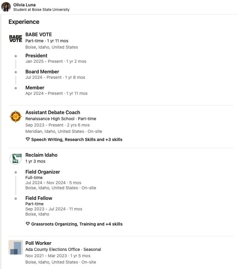 casey_whalen's tweet image. List of corporate officers for Babe Vote.

#idpol #idleg