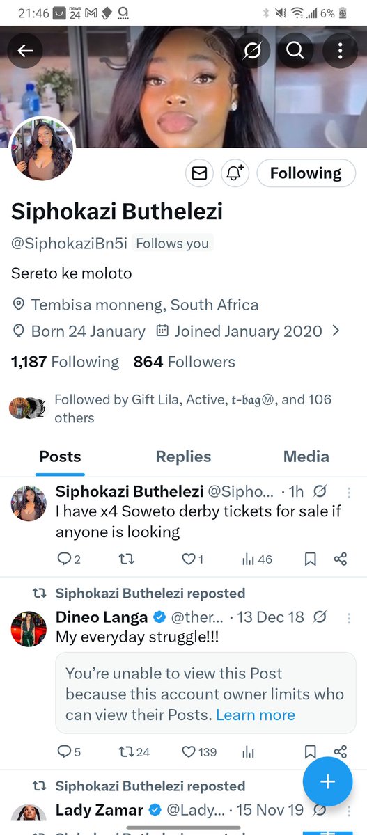 mohlaume1's tweet photo. @SiphokaziBn5i I am following you https://t.co/7erTtWLa0R