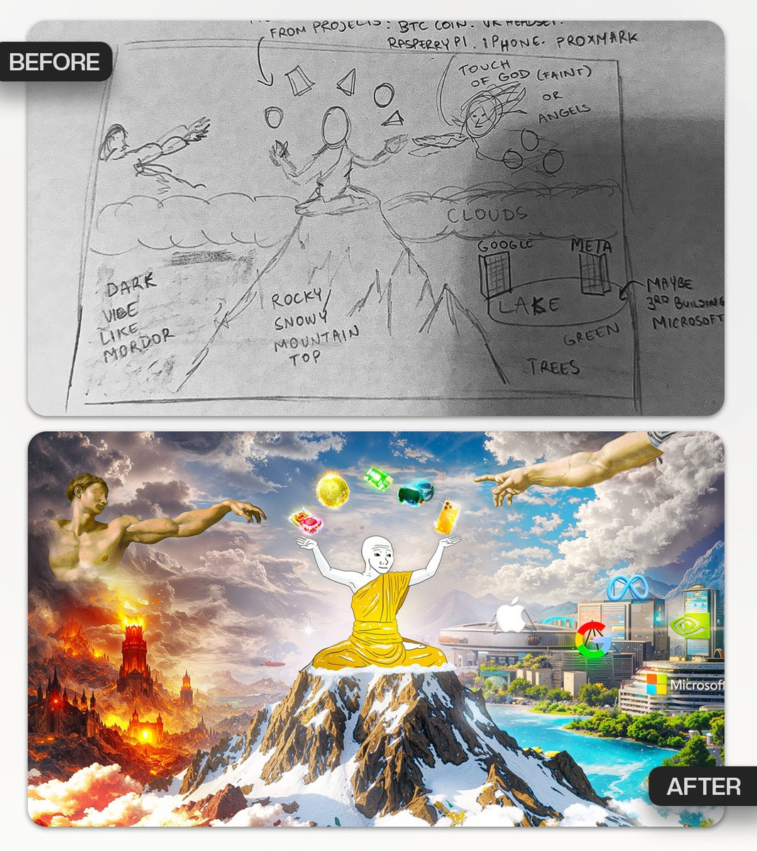 Shua_designs's tweet photo. Client thumbnail sketch → my execution 🎨🔥

What do you guys think? https://t.co/DHzC5e71ON