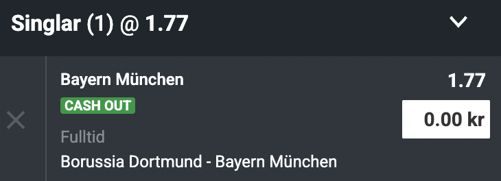 WiseBetting's tweet photo. Tidigt spel. 

Bayern München borta mot Dortmund. Blir förvånad om vi ser det här oddset vid kick-off. 

Finns hos Kambigruppen. https://t.co/9tqxrvw0ZJ