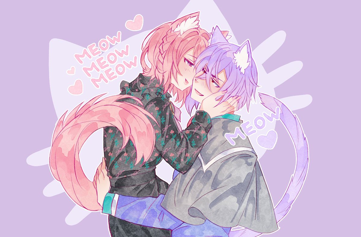 #yumeshipping #ocxcanon #猫の日 💜🩷

Happy Meow Meow Meow Day! 🐈🐈🐈