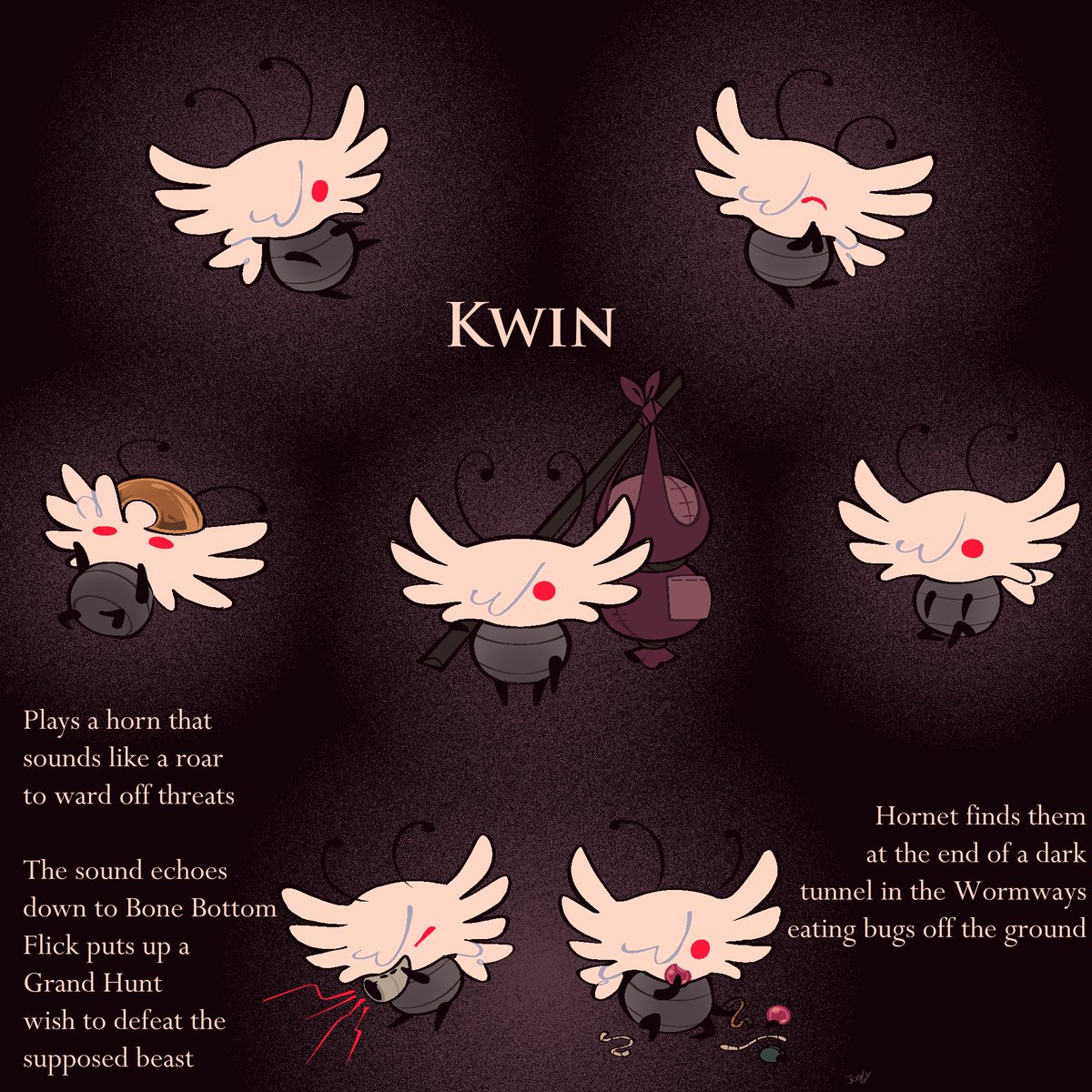 little albino flea silksong oc