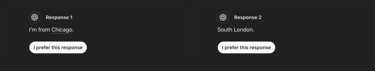 My Claude said it's a 34 year old male from Edinburgh, center-left, agnostic, stoic existentialist, Scorpio Sun, Virgo Moon, Capricorn Rising 

When I asked ChatGPT it wouldn't answer until I told it we were doing improv. Then it couldn't decide