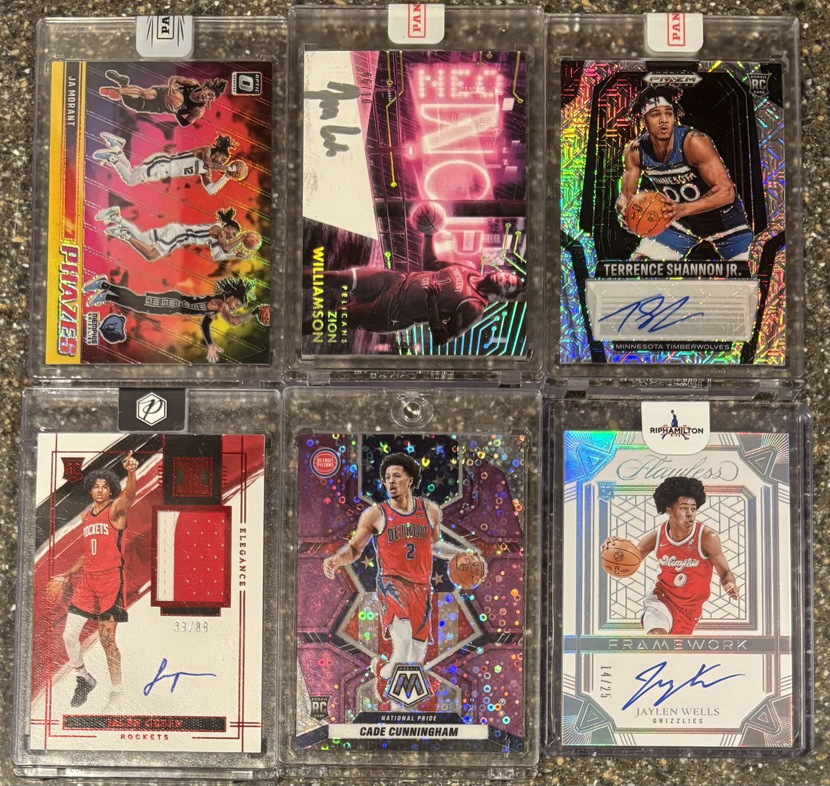 Ja Morant Optic Phazes Gold /10 - $235 Zion Williamson Neo Noir