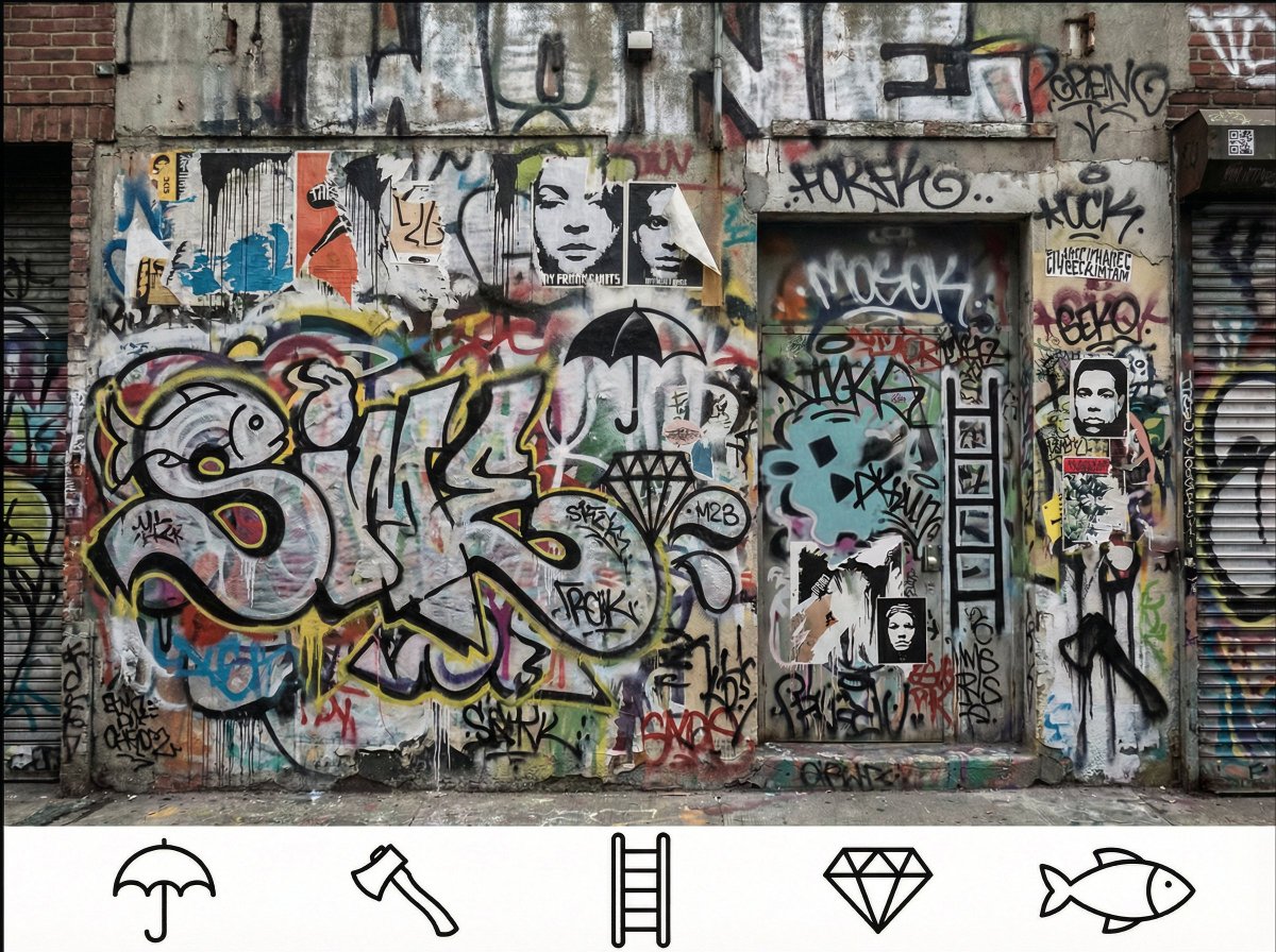 Hidden objects puzzle