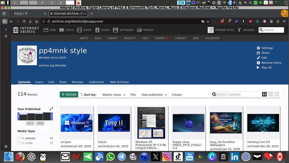 pp4mnkeasyos's tweet image. It's time to discover the #pp4mnkstyle

Welcome to a new dimension.

archive.org/details/@Puppy… 

#FOSS #OpenSourceSoftware #LinuxCommunity
#SelfHosted #DigitalArchive #RetroComputing