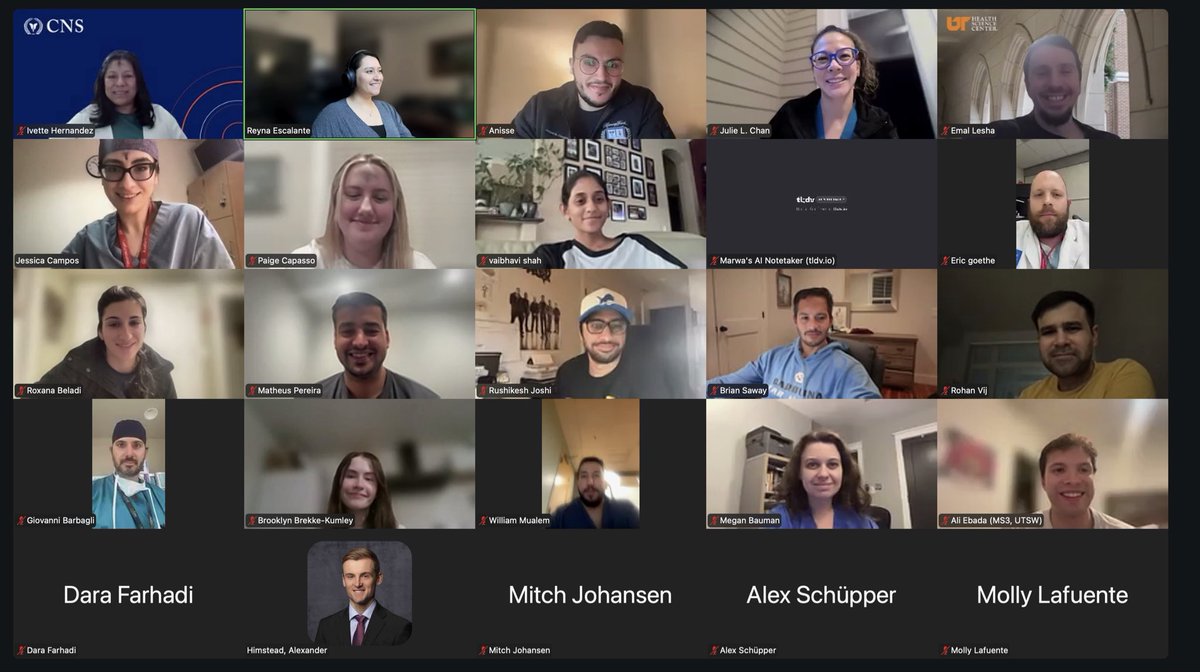 CNSResidents's tweet photo. Productive monthly meeting with the @cns_update Resident Committee. We are focused on our ongoing 2026 initiatives and advancing efforts to support the resident community nationwide. Grateful for this team’s leadership. #neurosurgery #MedEd #ResidentLeadership https://t.co/ZHsCCuBVQf