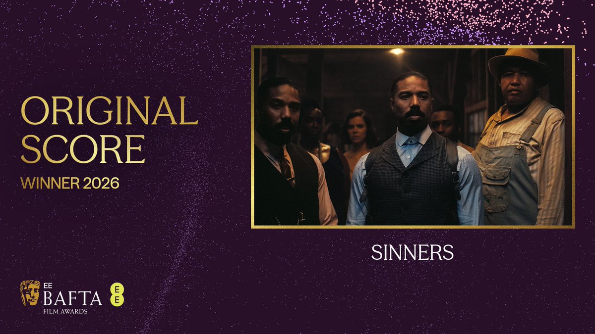 Ludwig Göransson wins the Original Score BAFTA for his work on Sinners 🎵 #EEBAFTAs <a href="/WarnerBrosUK/">Warner Bros. UK</a>