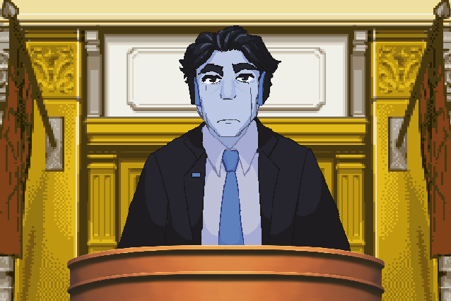 octocatto's tweet photo. bro look who they got up on the witness stand #ROAWN #UTAU #aceattorney https://t.co/OGWYXOrTnW
