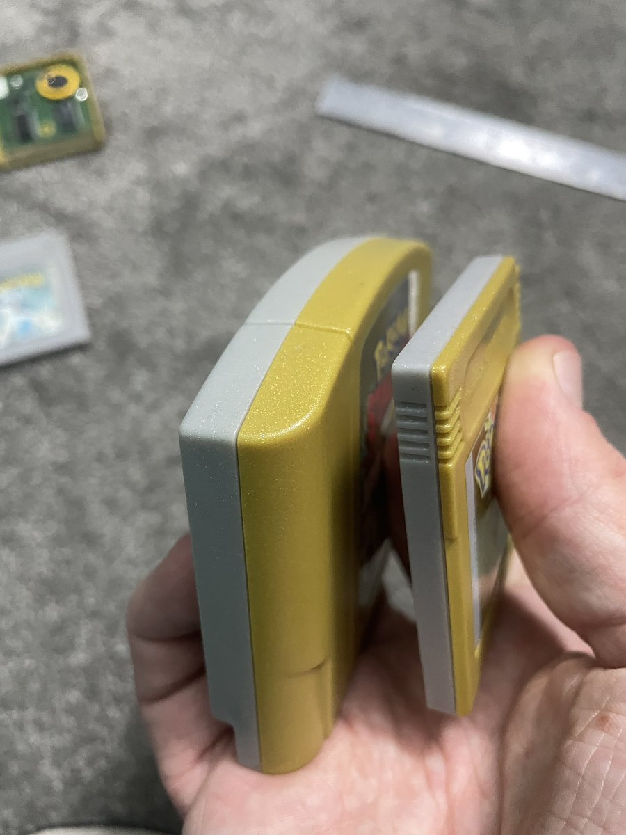 I love how pokemon stadium 2 shares the same plastic as both Pokemon gold and silver
