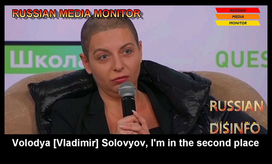 Head of RT Margarita Simonyan named herself and Vladimir Solovyov as Russia's top propagandists. She admitted being proud of this title and of working for the government. Simonyan described objectivity and impartiality in journalism as "total nonsense."
youtube.com/watch?v=7JjELd…