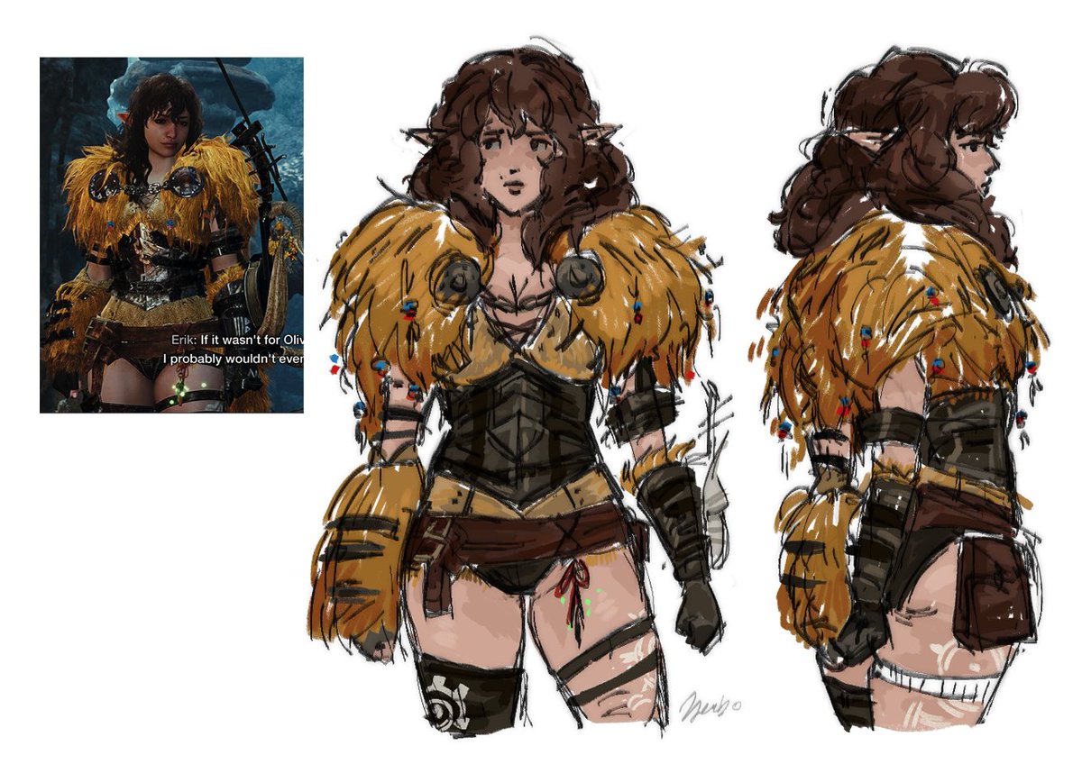 minzybells's tweet photo. Wilds replay has me loving armor I didn't before #MHWilds #MonsterHunterWilds https://t.co/v58KxpdRBF