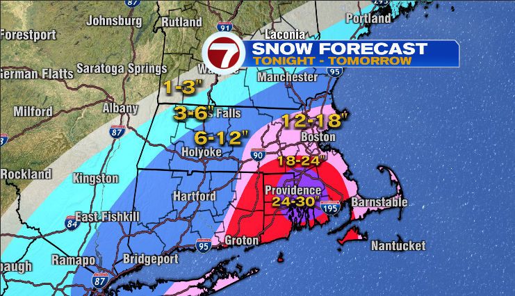 jreineron7's tweet photo. SUN 6pm: Blizzard inbound to the region late tonight through Monday night. Complete coverage tonight on @7News at 6/9/10/11 https://t.co/6pzqGmgmpr