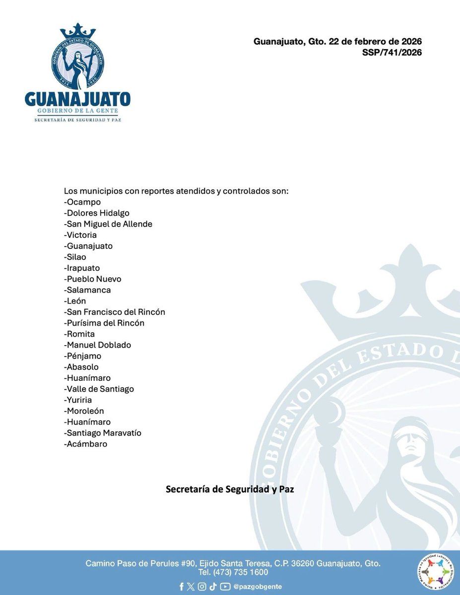 Secretaría de Seguridad y Paz tweet media