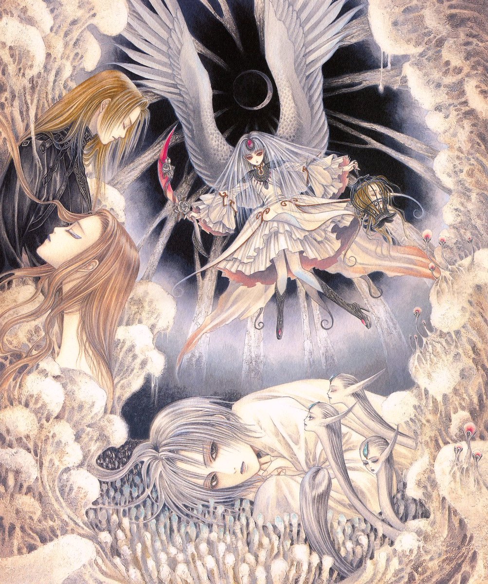 Alichino (1997-2001) key illustration by Kouyu Shurei.