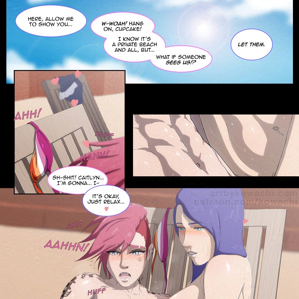 Caitlyn and Vi enjoying their vacation to the fullest

(Full on Pa3on)

#caitvi