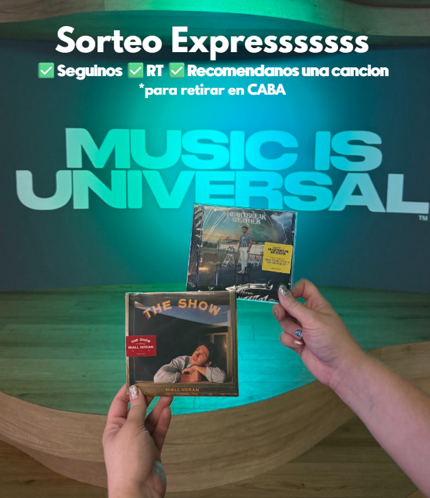 Antes de que se termine el finde les traigo un nuevo sorteo express, pueden ganarse "HEARTBREAK WEATHER" y "THE SHOW" de Niall Horan, sólo tienen que seguir los pasos: