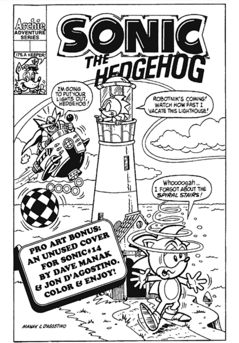 ...And Tails! A comparison of the early and final cover for Archie's 'Sonic The Hedgehog' comic #14, September 1994.