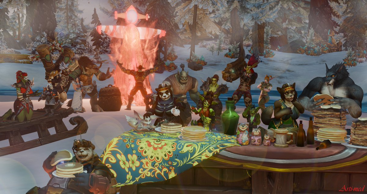 no fandom is safe for Maslenitsa week! 

Thank you to everyone who agreed to participate:  <a href="/CollectoR9432/">CollectoR</a> | <a href="/KaiGaar/">Kai'Gaar</a> | <a href="/NoahFry79/">Sirius Knightwalker</a> | <a href="/Haido37584713/">HaidyHaido</a> | <a href="/MonkOrdo/">Monk_Ordo</a> |

#worldofwarcraft #warcraft #wow #troll #elf #orc #tauren #goblin #vulpera #zandalari #saberon #OC #Maslenitsa #3dart
