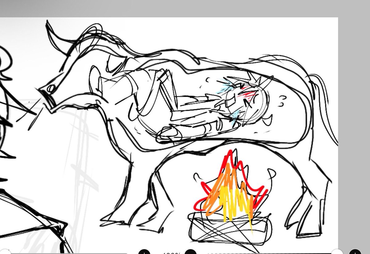 Being an artist means u can draw Kagamine Len in the brazen bull