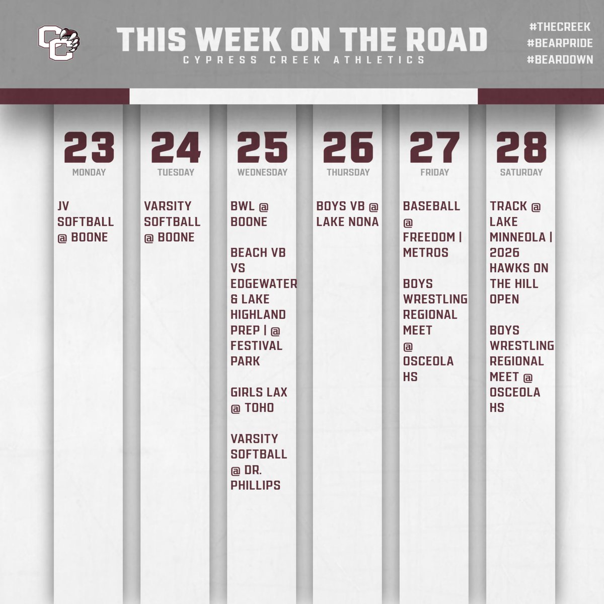 Cypress Creek HS Athletics tweet media