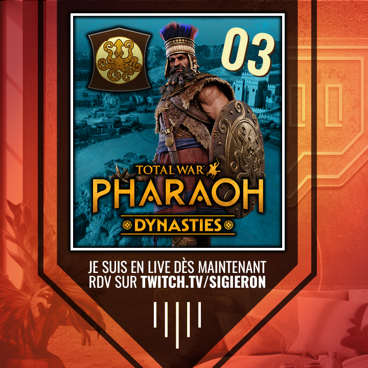 LIVE | Total War: PHARAOH DYNASTIES
(lien dans le visuel)

Alyatte a vaincu les Canannées d'Ashkhelon et de Meghido. Mais le monde entre en crise alors qu'il espérait enfin installer son peuple dans la paix et la prospérité.

#totalwar #pharaoh #totalwarpharaoh