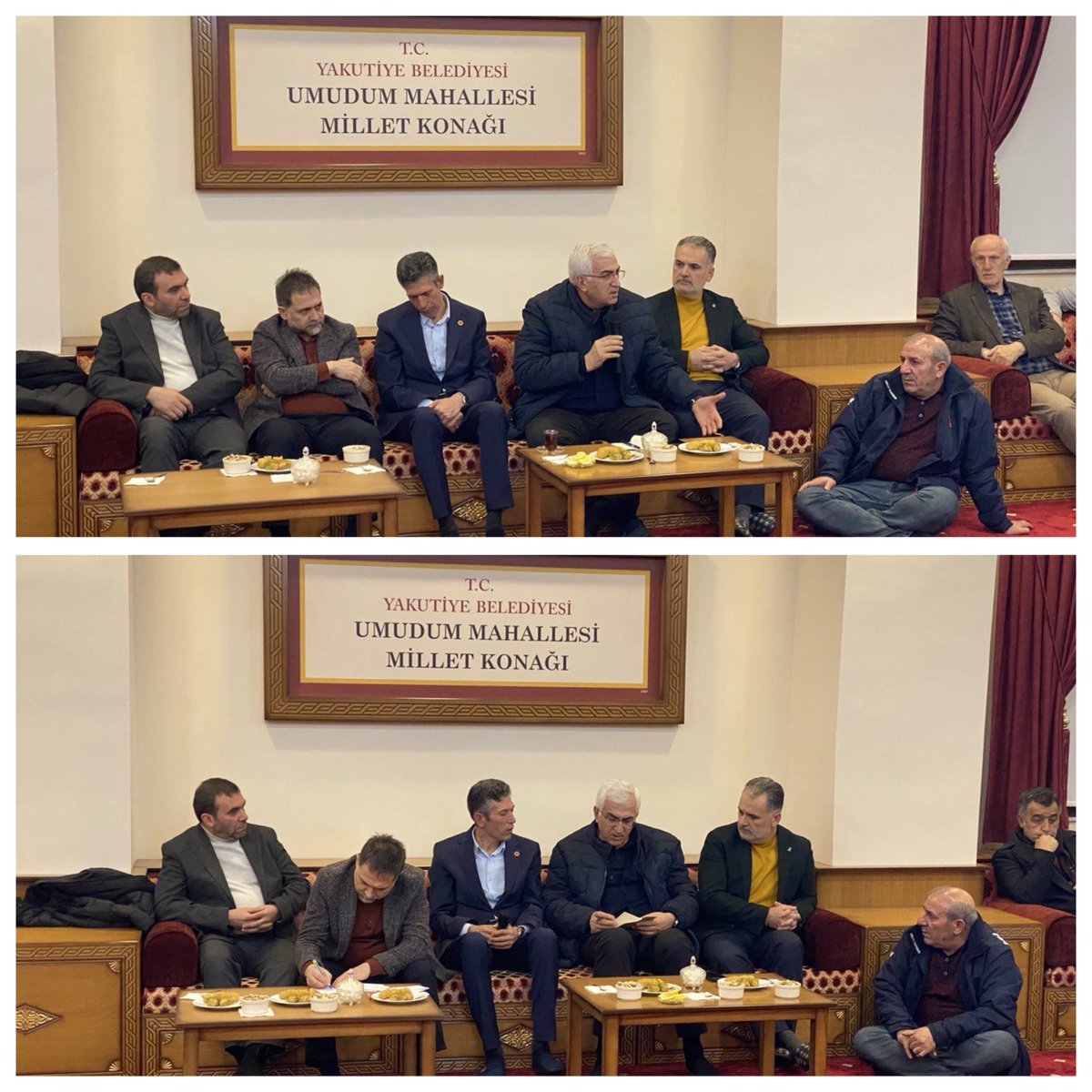 ozmehmetemin's tweet photo. 📍 Yakutiye / Umudum Mahallesi

Yakutiye Belediye Başkanımız Sayın Mahmut Uçar, AK Parti Erzurum İl Başkan Yardımcımız Sayın Murat Anatepe ve Yakutiye İlçe Başkanımız Sayın Ferit Yıldız ile birlikte Umudum Mahallemizde Millet Konağı’nda kıymetli hemşehrilerimizle bir araya geldik.

Cumhurbaşkanımız Sayın Recep Tayyip Erdoğan’ın selamlarını hemşehrilerimize ileterek gönül sohbetinde bulunduk.
Birlik ve beraberlik içerisinde, hemşehrilerimizle gönül gönüle çalışmaya devam edeceğiz.

#Erzurum #Yakutiye #AKParti
