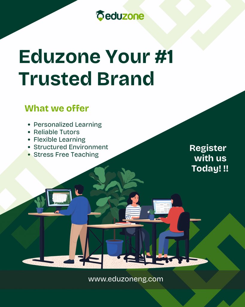 officialeduzone's tweet photo. Eduzone your Number 1 Trusted brand 

#Lessonteachers
#Homelesson
#Tutors
#Onlinetutorsinnigeria
#eduzoneng https://t.co/MMRGmvZylk
