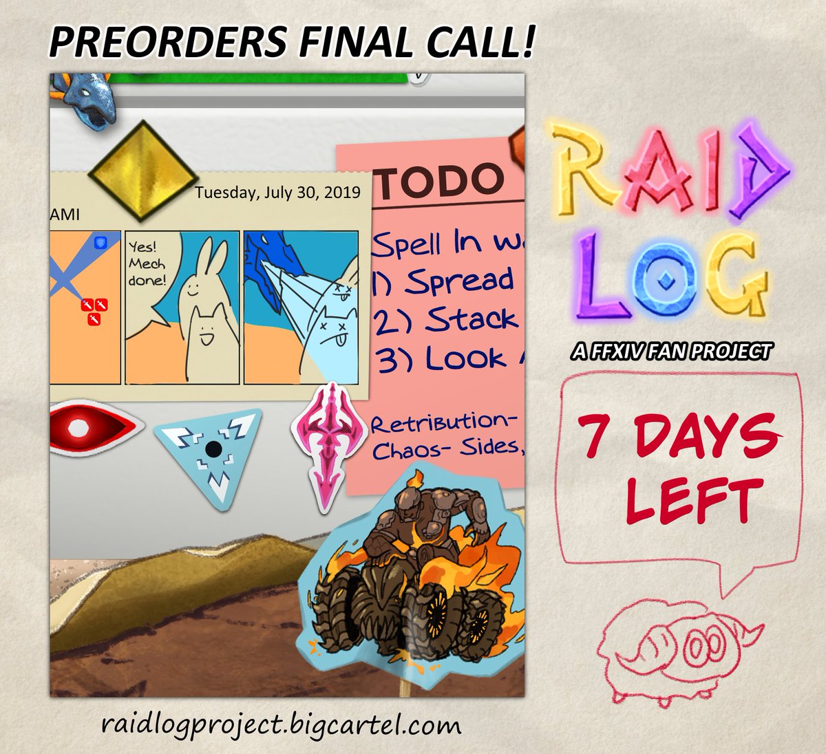 RaidLog Project (FFXIV Fan Zine) tweet media