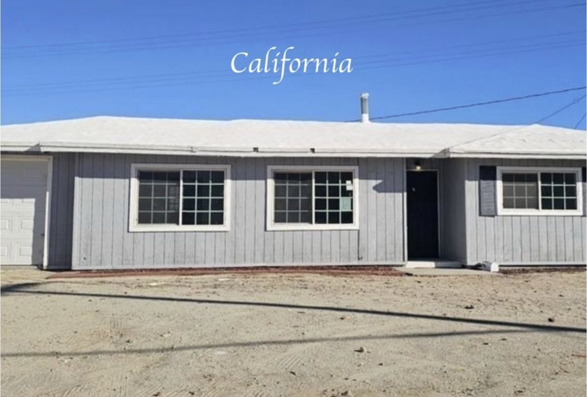 oldhouseunder50's tweet image. $100,000 
c.1952 Three Bedroom #California #Ranch With Possible 
#SellerFinancing. The home is move-in ready and would make a good #starterhome in sunny California. 
 oldhousesunder50k.com/c-1952-three-b…